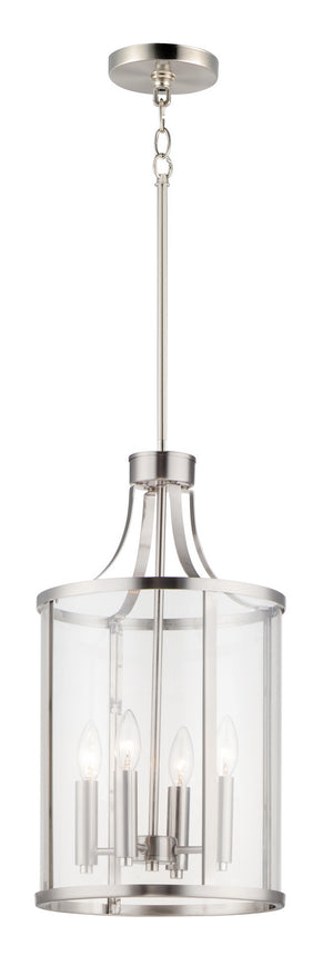 Maxim - 25253CLSN - Four Light Pendant - Sentinel - Satin Nickel